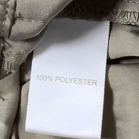 House of Harlow 1960 Womens Satin Wide Leg Hi-Waist Pants Olive Sz M Pull-On - Picture 5 of 10